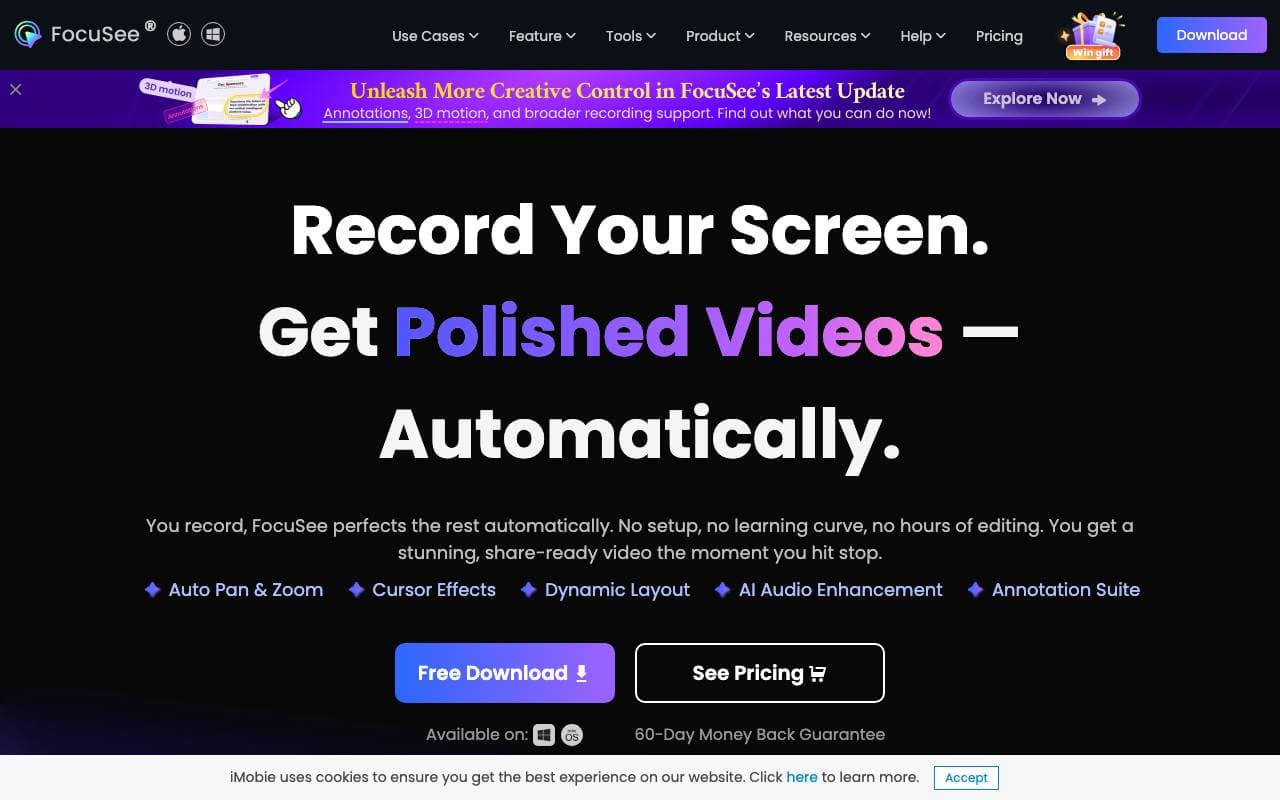 FocuSee interface preview