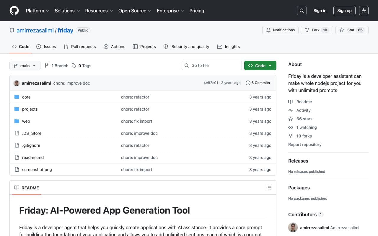 Friday interface preview