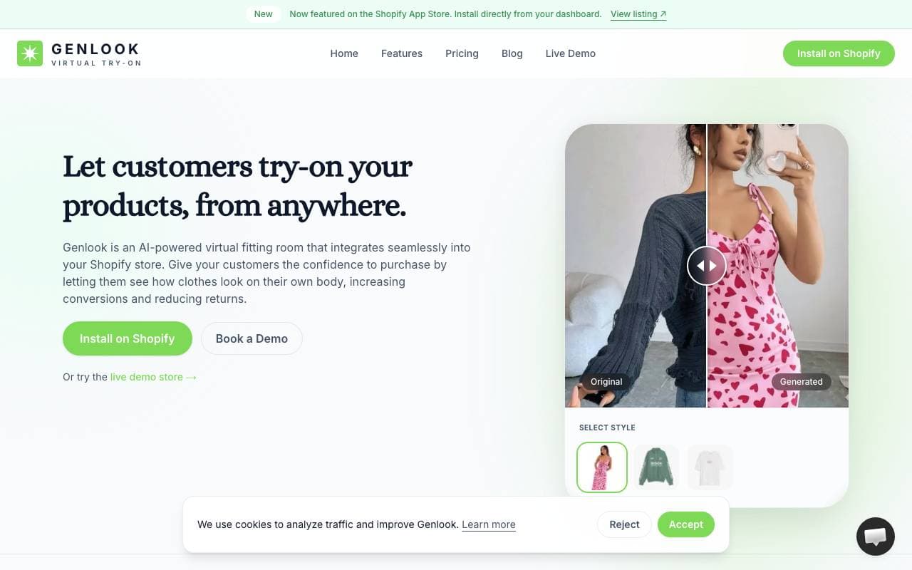 GenLook interface preview