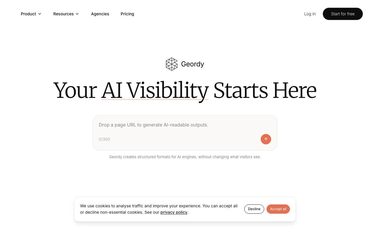 Geordy interface preview