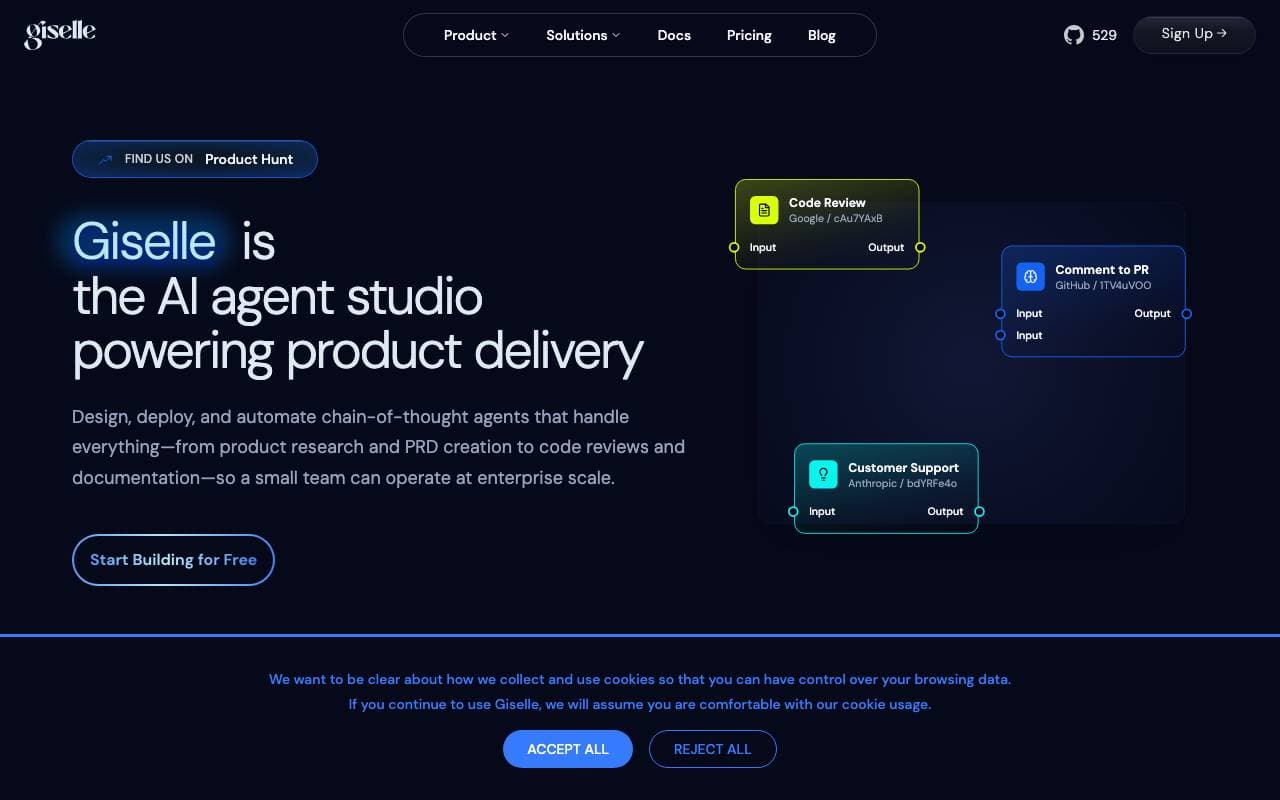 Giselle interface preview