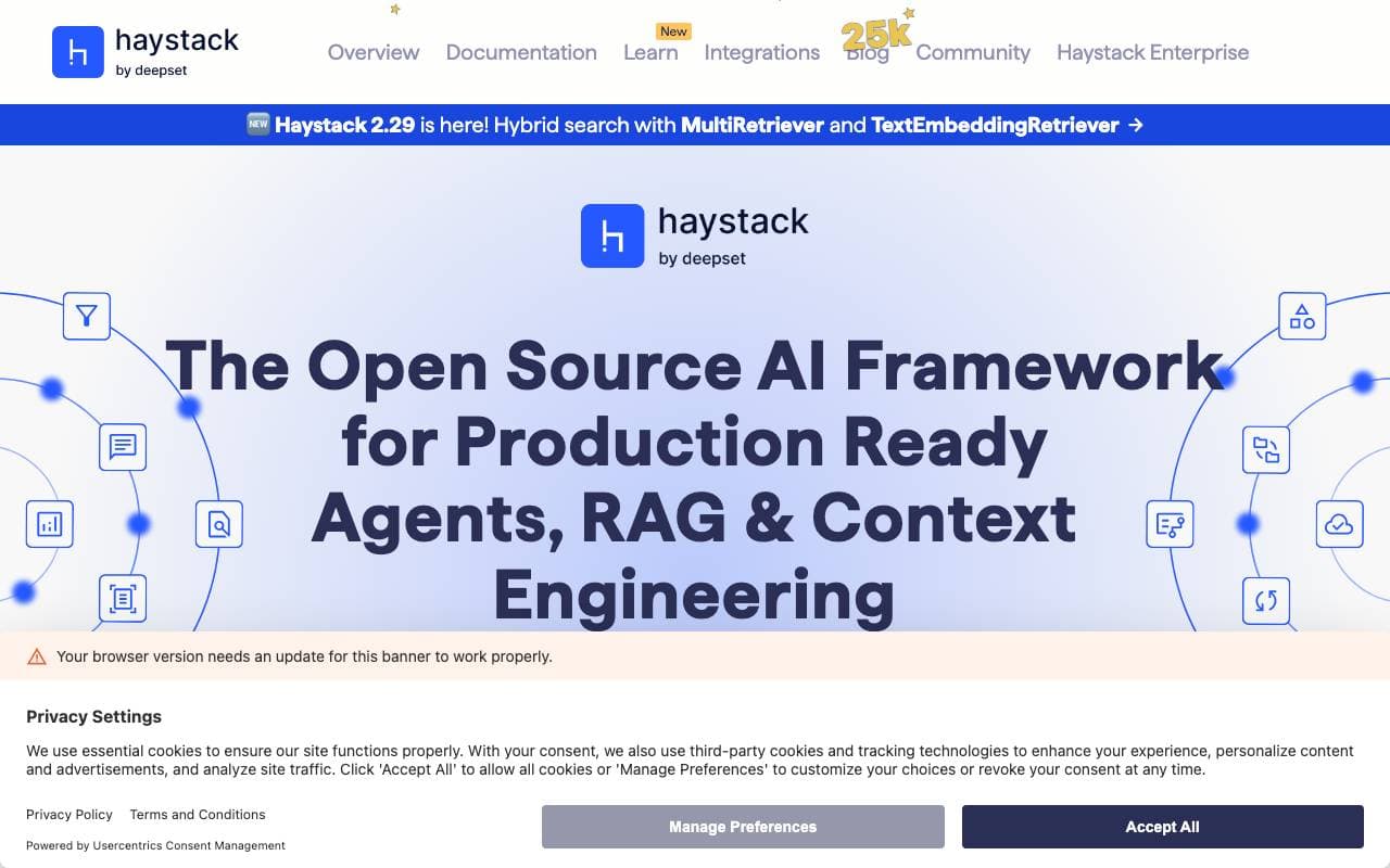 Haystack interface preview