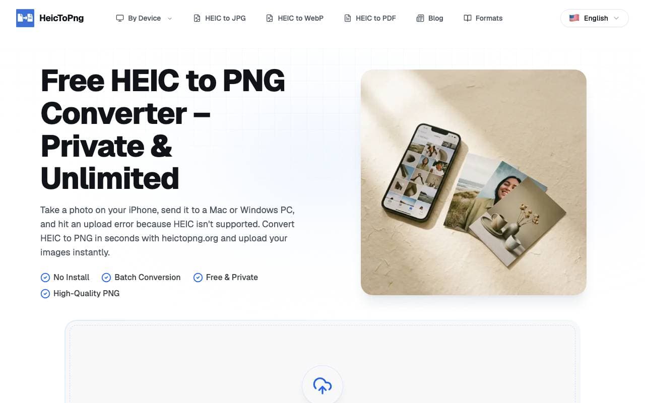 HeicToPng interface preview
