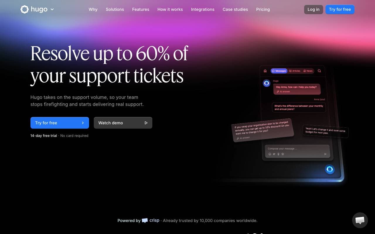Hugo interface preview