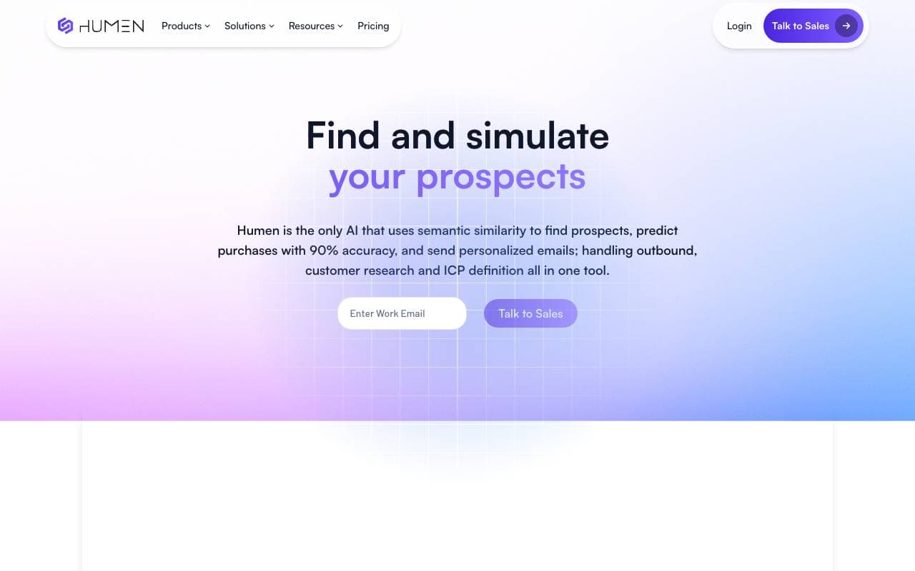 Humen interface preview