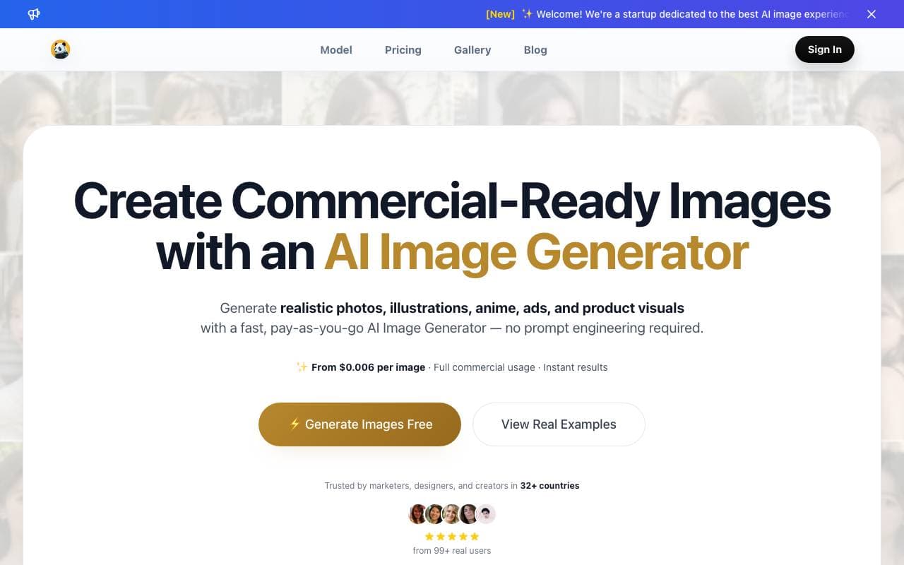 ImagensApp interface preview