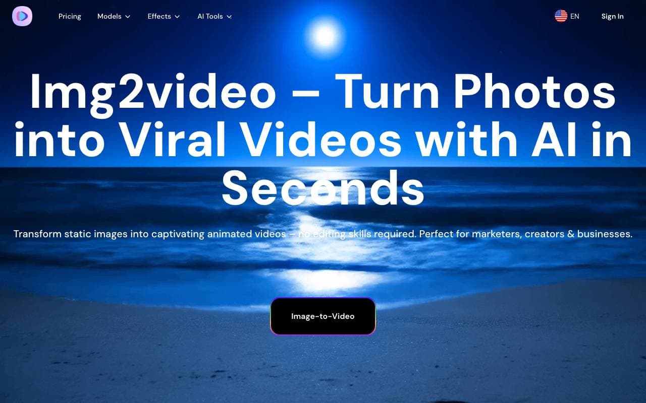 Img2Video interface preview