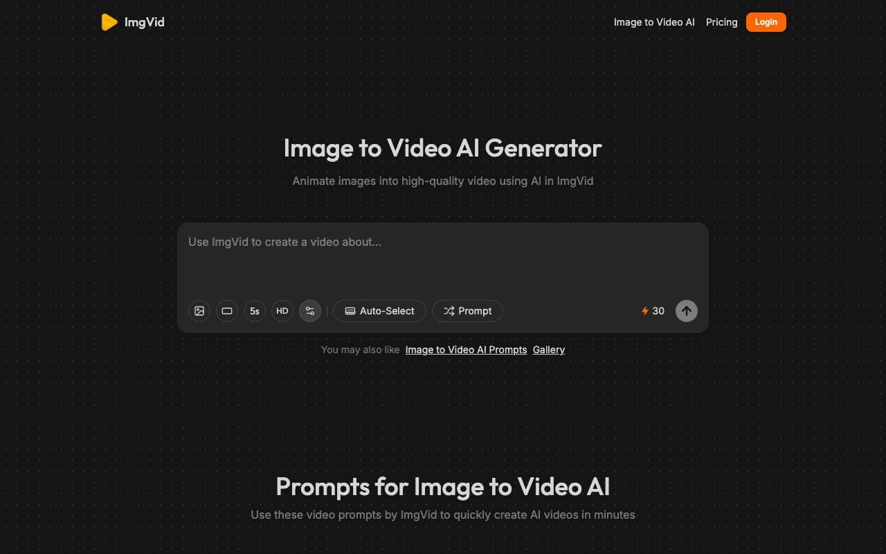ImgVid interface preview
