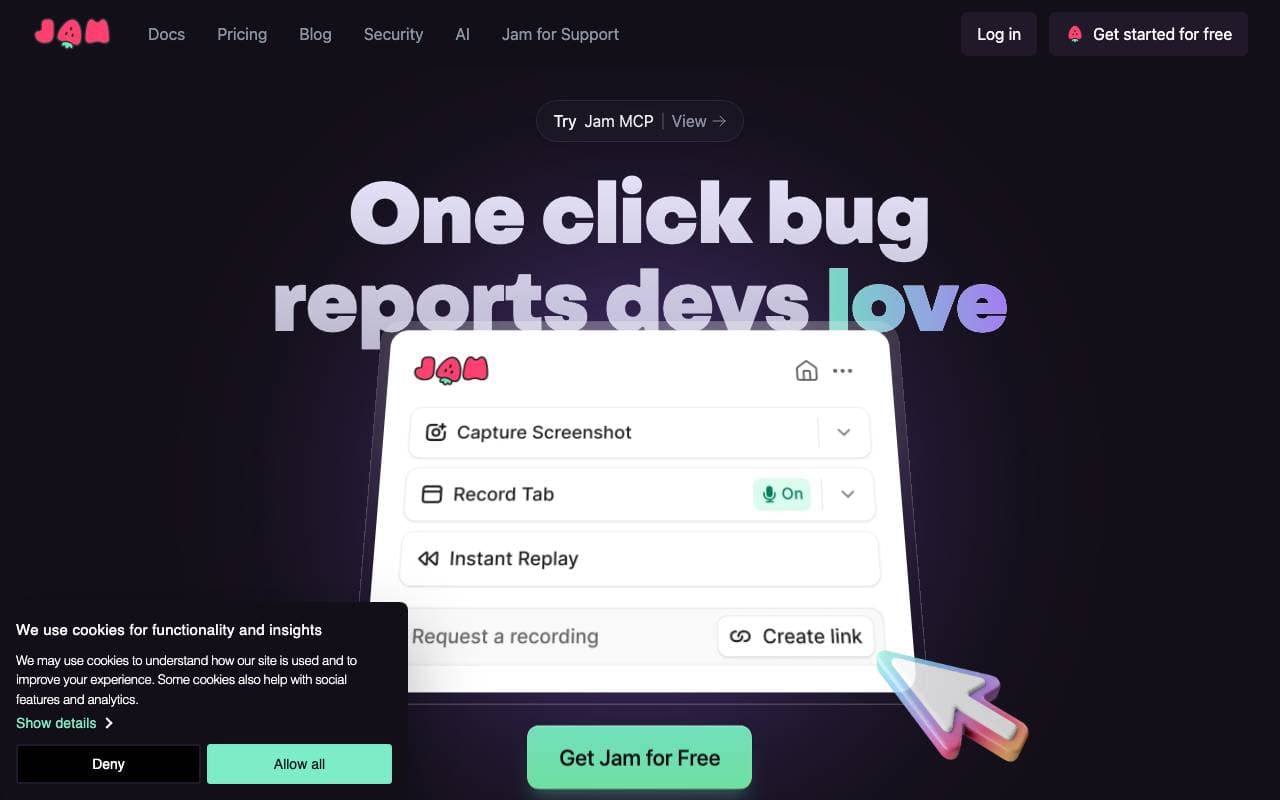 Jam interface preview