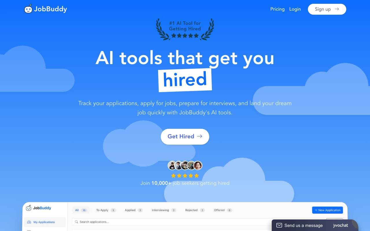 JobBuddy interface preview