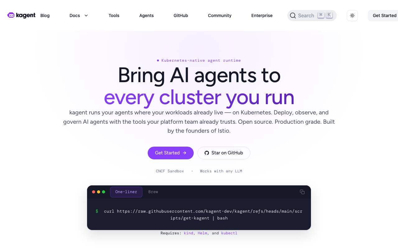 kagent interface preview