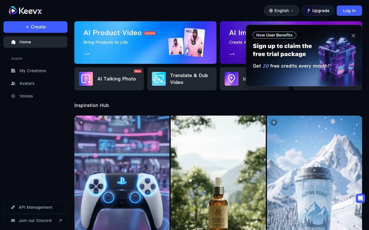 keevx interface preview