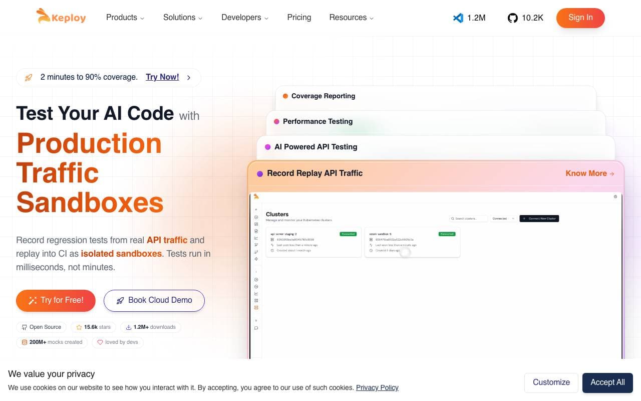 Keploy interface preview