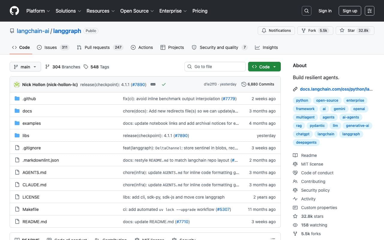 LangGraph interface preview