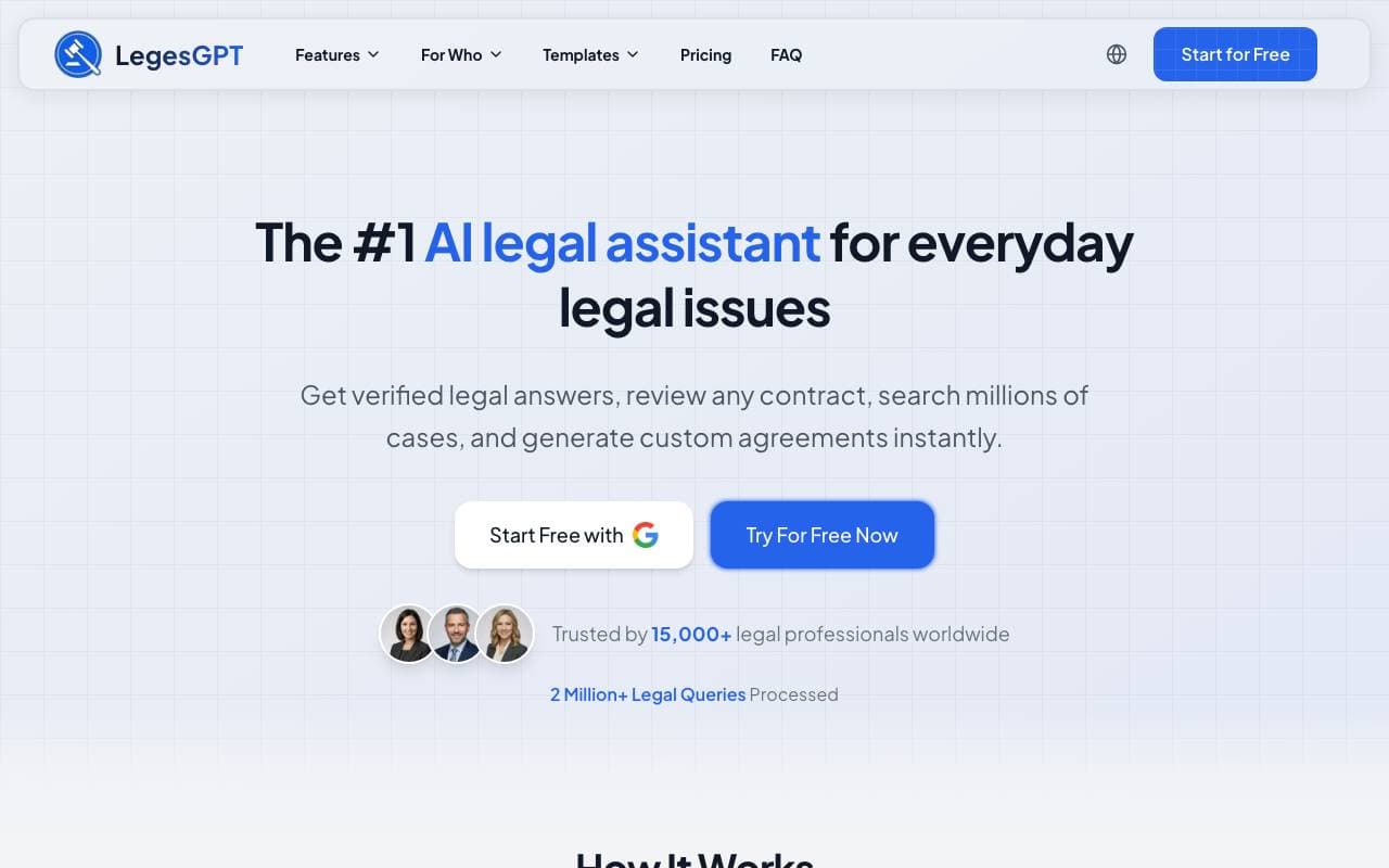 LegesGPT interface preview