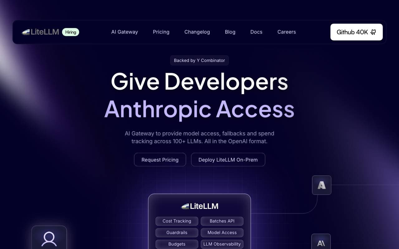 LiteLLM interface preview
