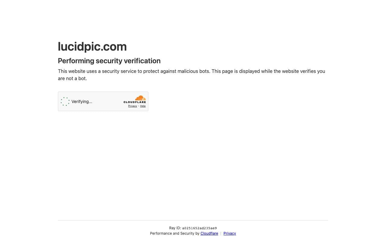 Lucidpic interface preview