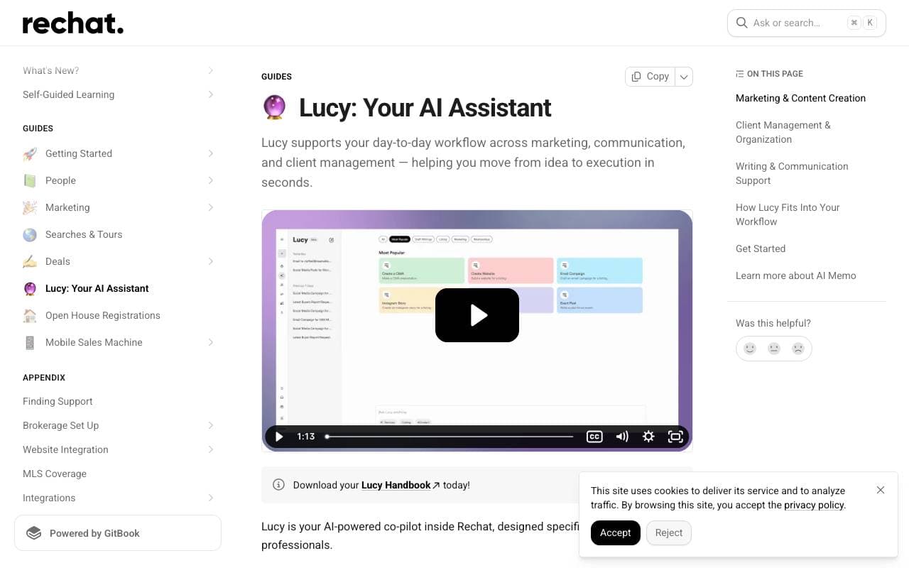 Lucy interface preview