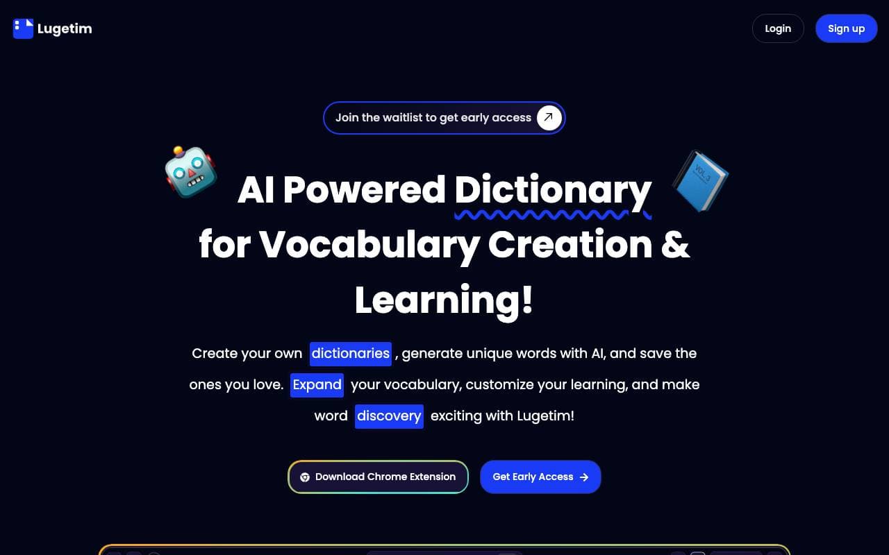 Lugetim interface preview