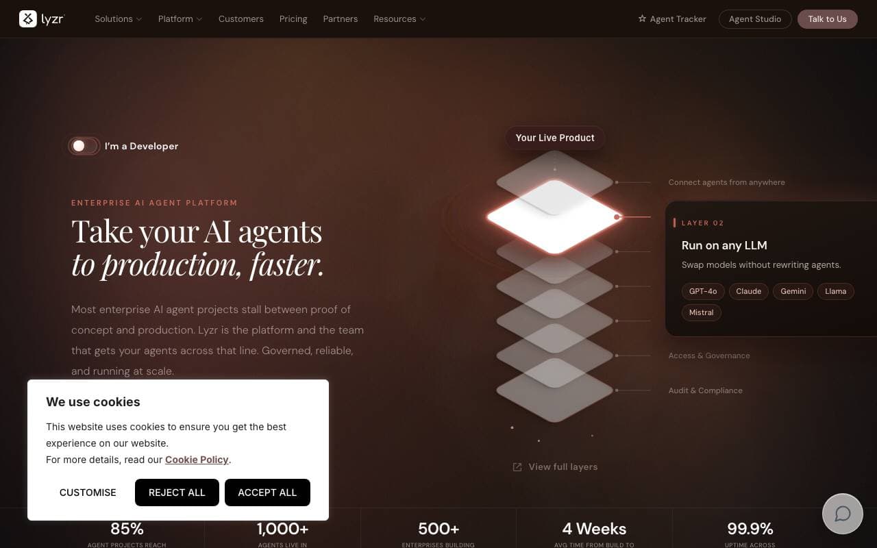 Lyzr interface preview