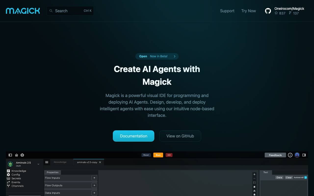Magick interface preview