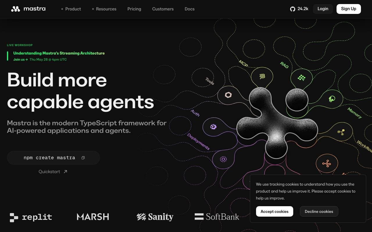 Mastra interface preview
