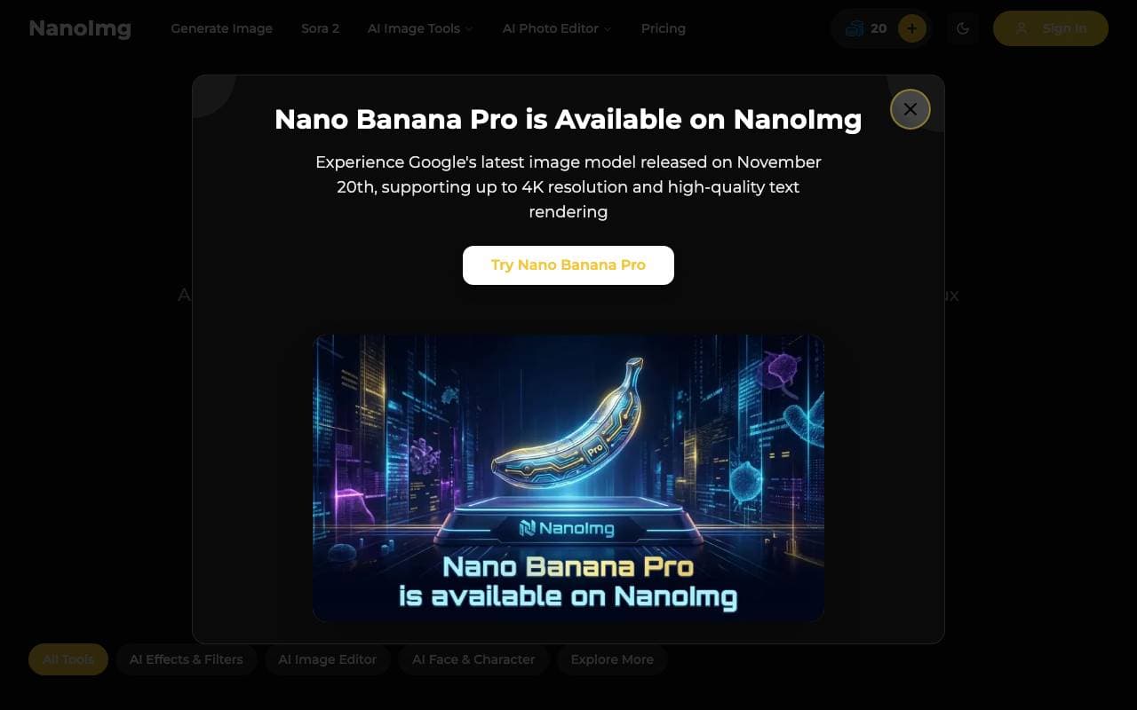NanoImg interface preview