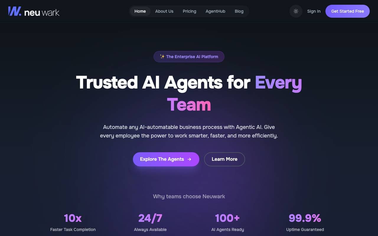 Agent screenshot