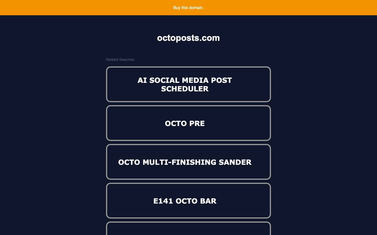 Octoposts interface preview
