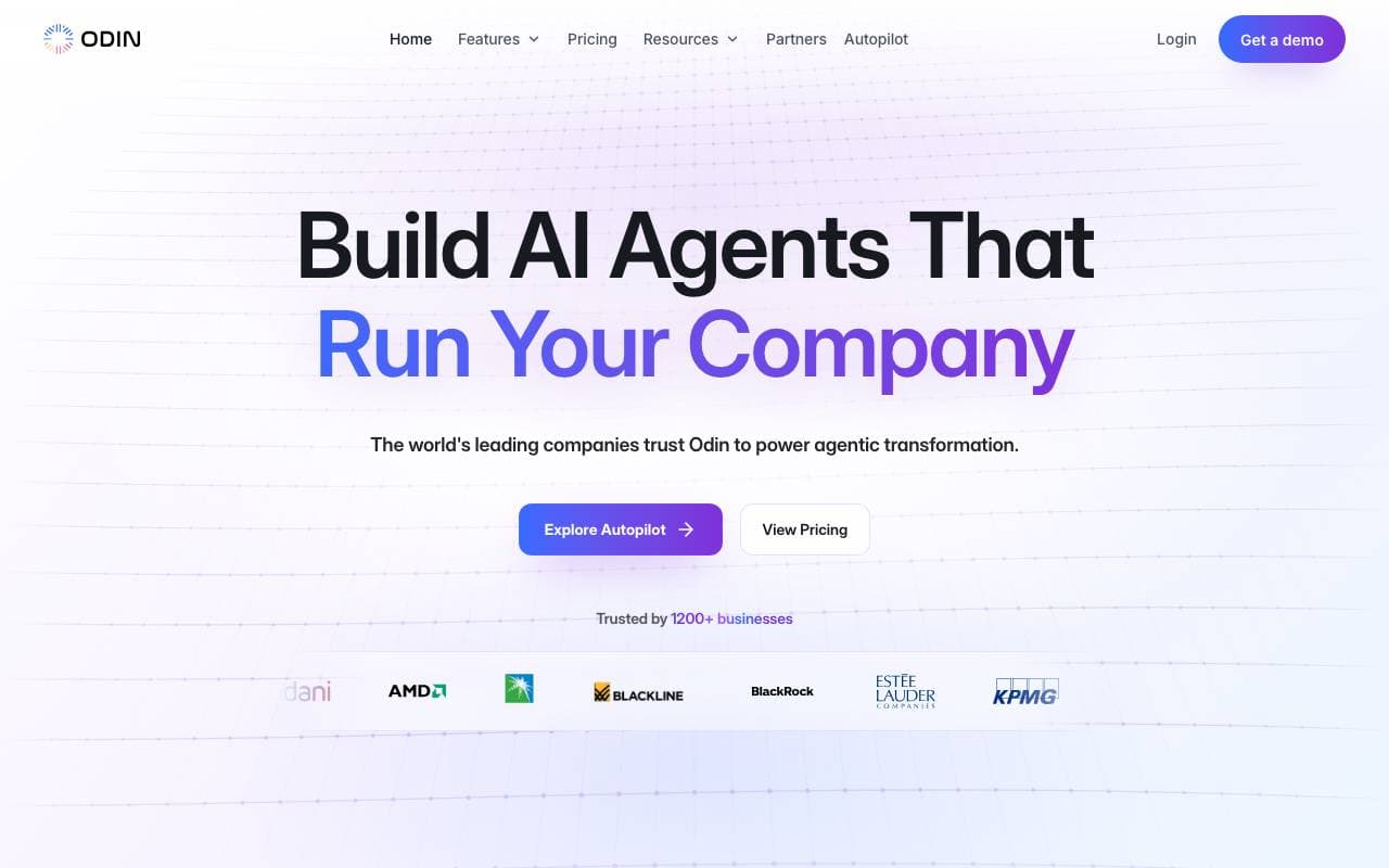 Odin interface preview
