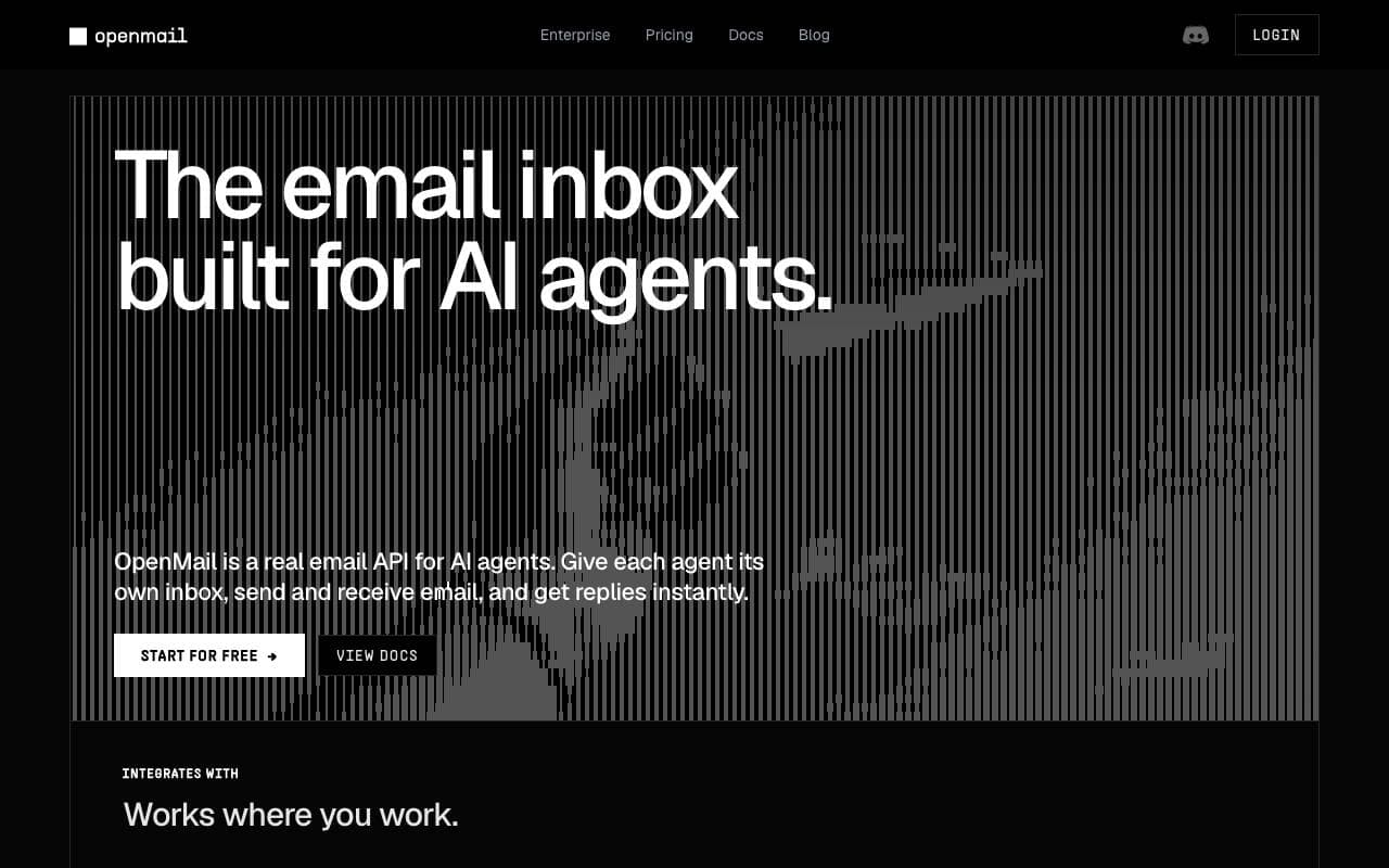 OpenMail interface preview
