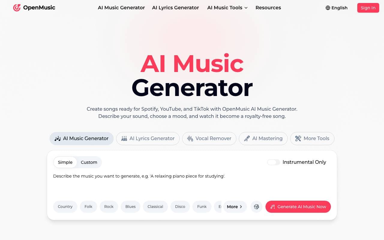 OpenMusic interface preview