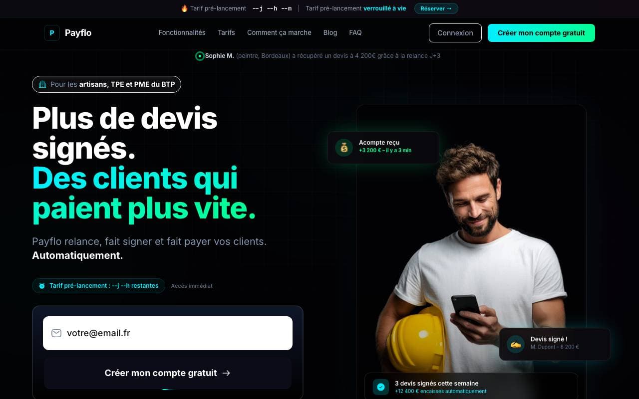 PayFlo interface preview