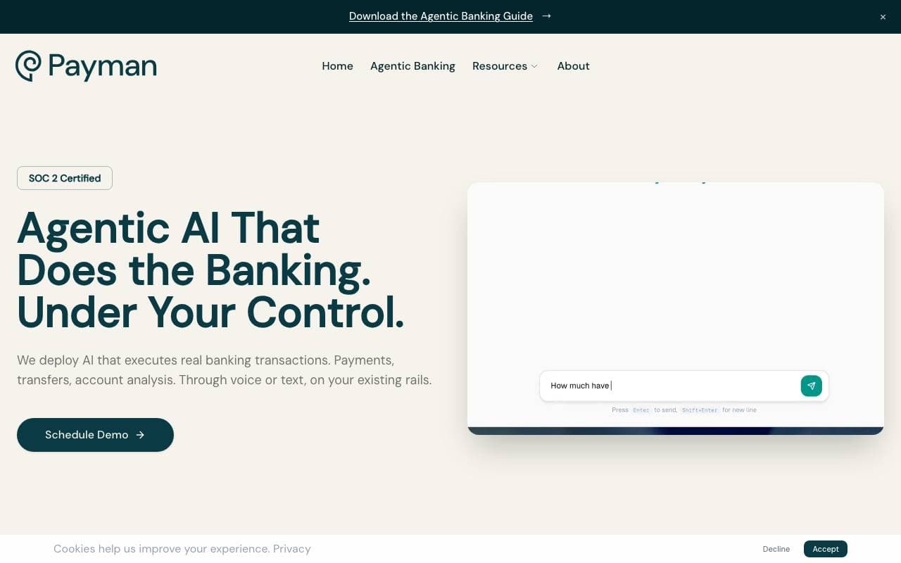 PaymanAI interface preview