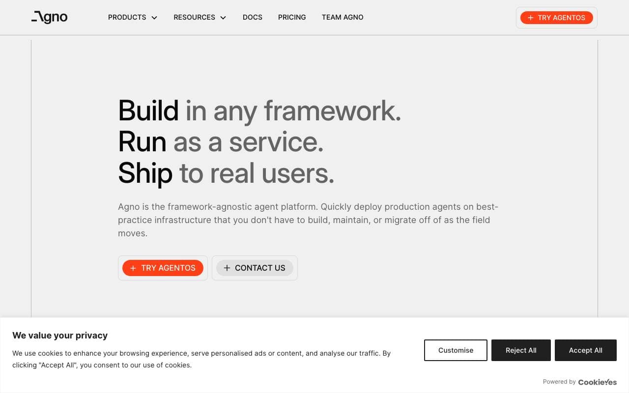 Phidata interface preview
