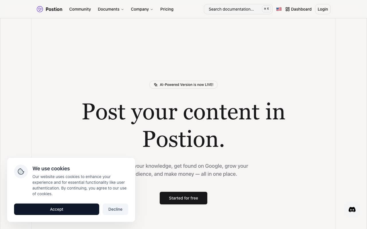 Postion interface preview