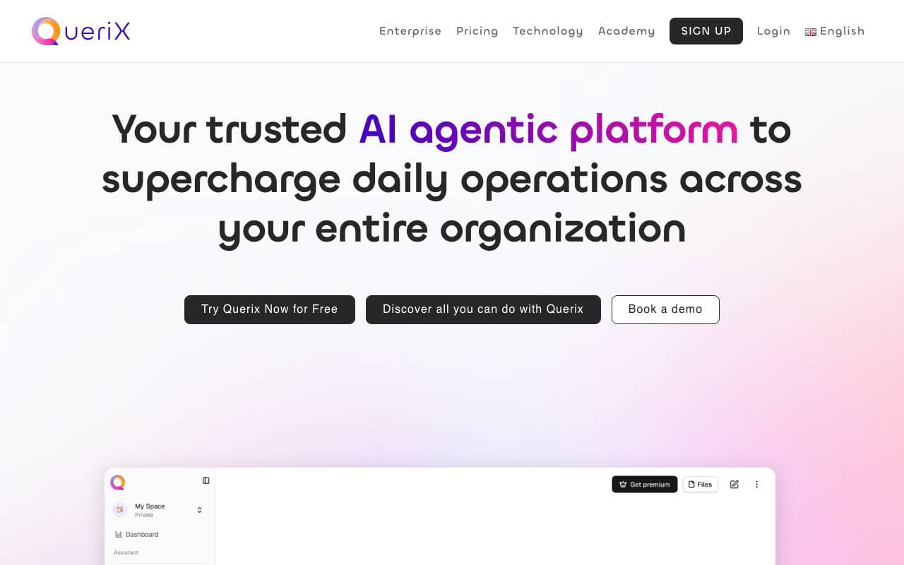 Querix interface preview