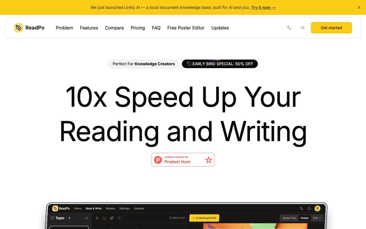 ReadPo interface preview