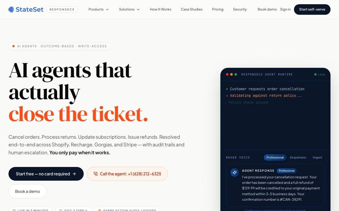 ResponseCX interface preview