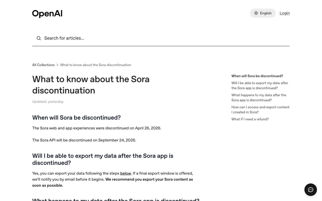 Sora interface preview