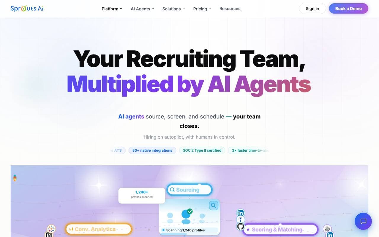 SproutsAi interface preview