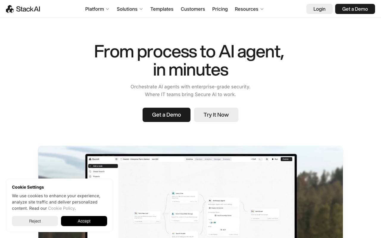 Agent screenshot