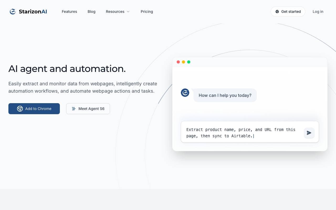 Starizon interface preview
