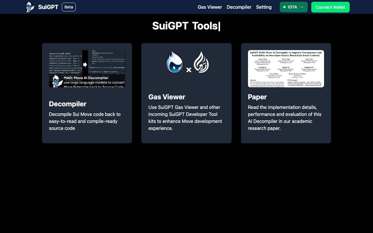 SuiGPT interface preview