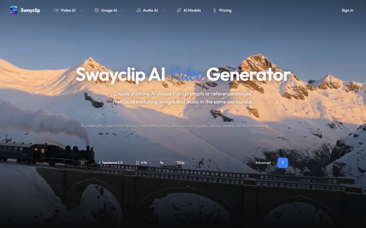 Swayclip interface preview