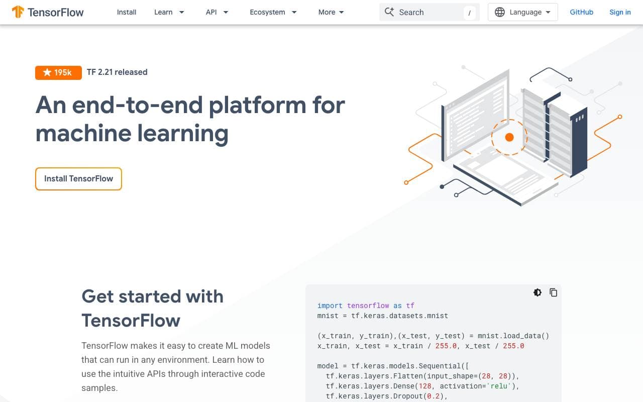 TensorFlow interface preview