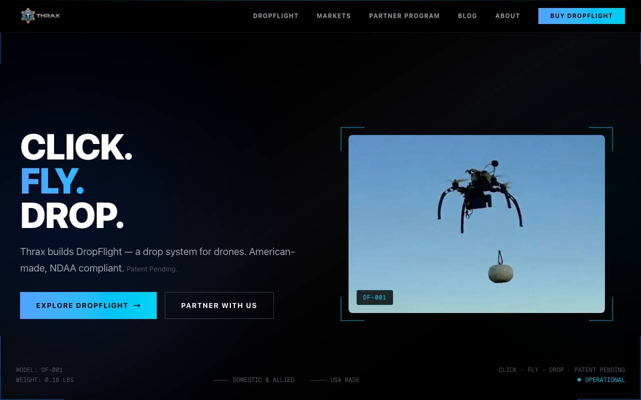Thrax interface preview