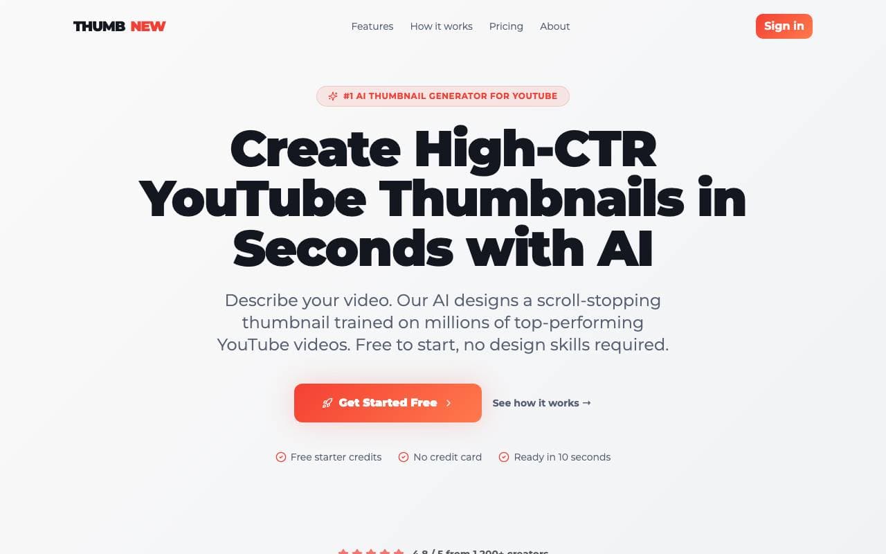 ThumbNew interface preview