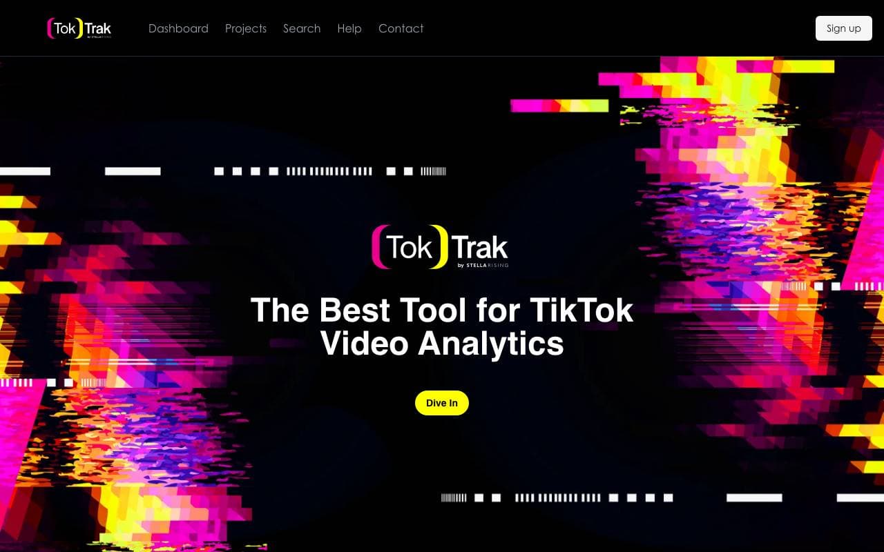 TokTrak interface preview