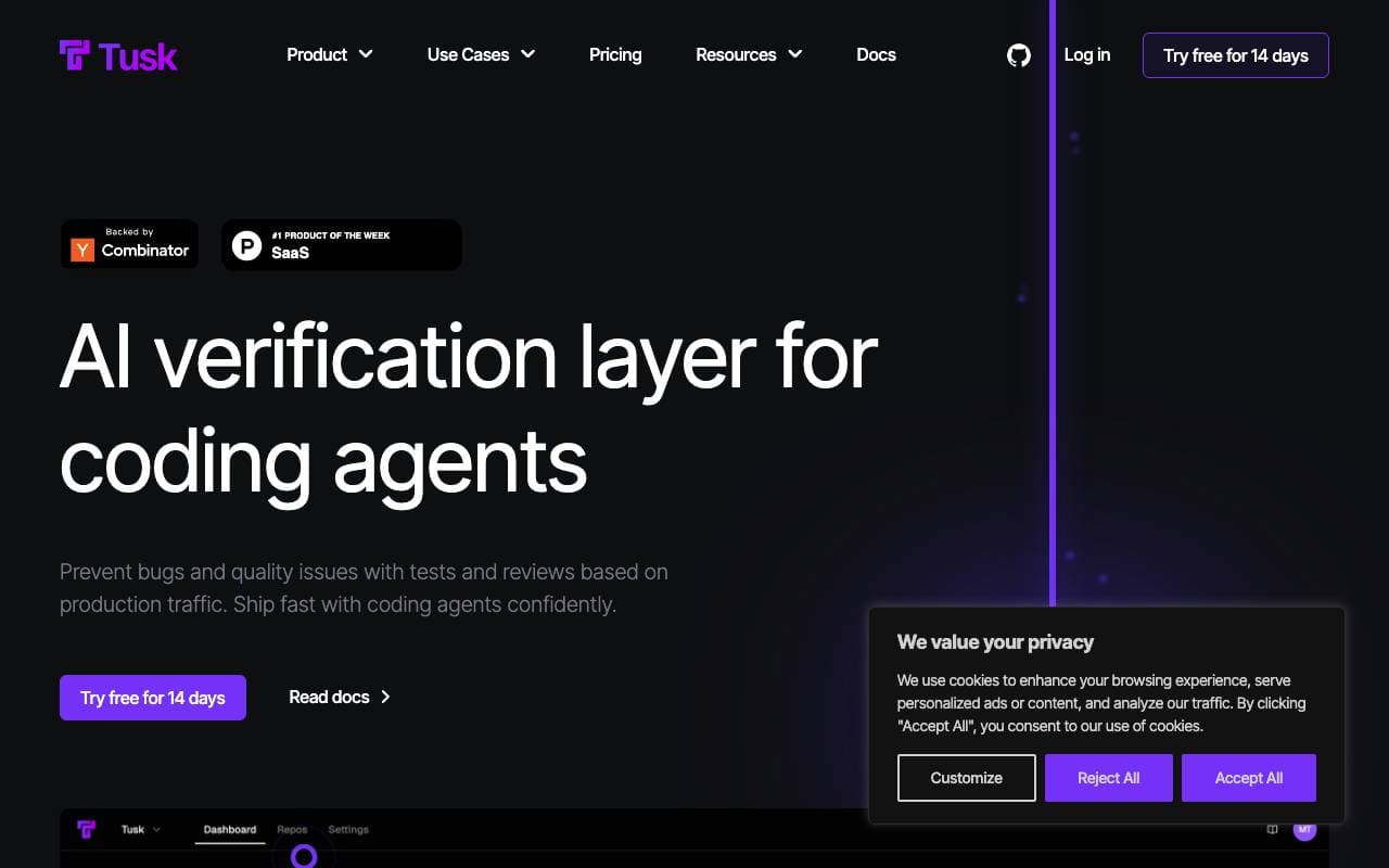 Tusk interface preview